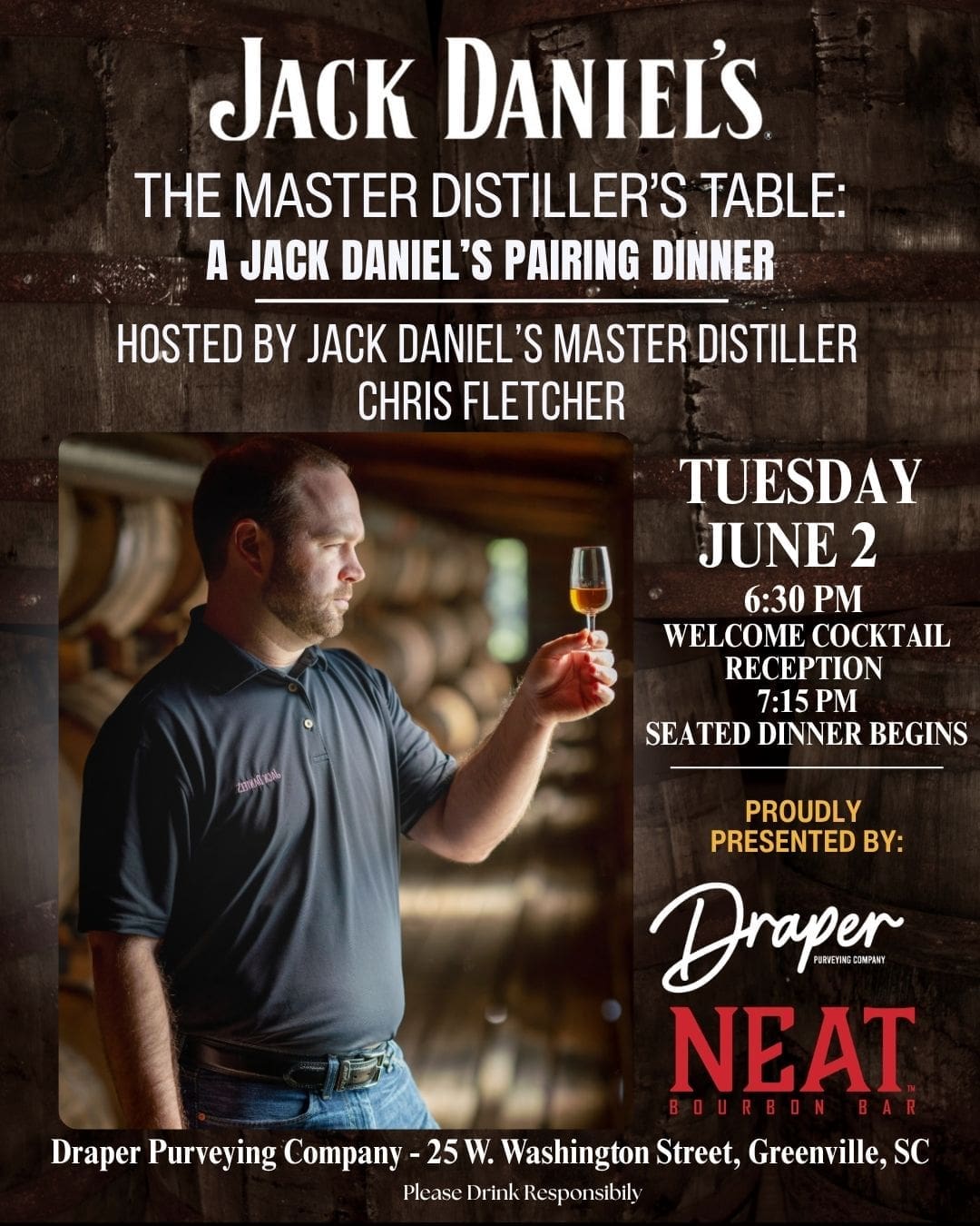 The master Distiller's Table